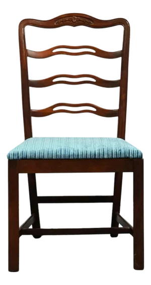 Drexel Furniture Solid Mahogany Traditional Style Ladderback Dining Side Chair 4010-4