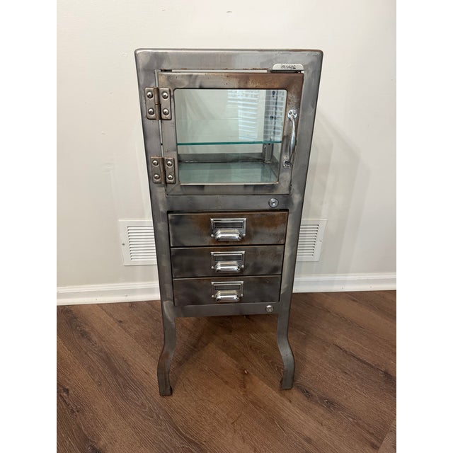 Restoration Hardware Pair of Restoration Hardware Pharmacy Apothecary Display Cabinets For Sale - Image 4 of 7