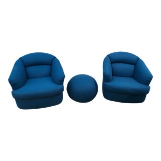 Chairs With Ottoman From Directional- 3 Pieces For Sale