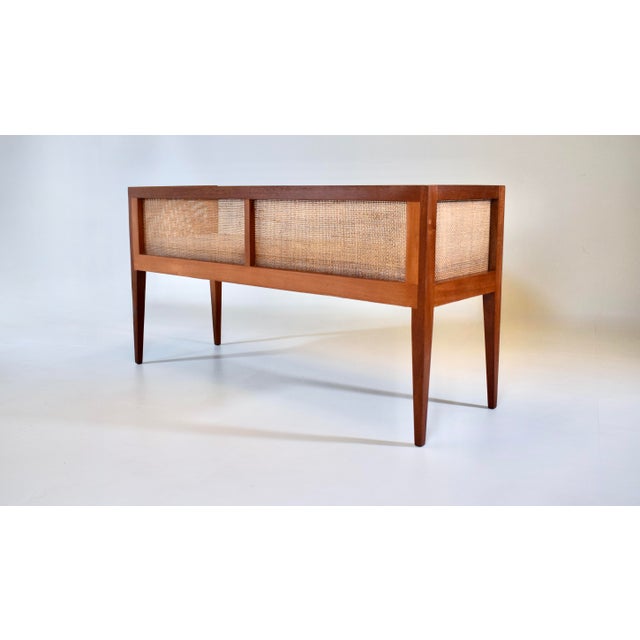 1950s Walnut Window Bench Attributed to Edward Wormley for Dunbar For Sale - Image 12 of 13