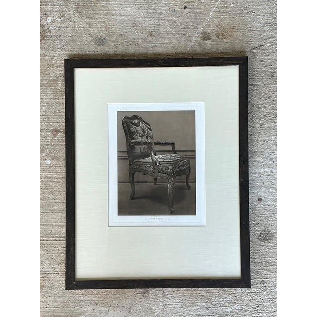 Framed Antique French Chair Print For Sale - Image 10 of 13