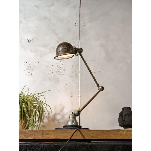 French Rustic Workshop Lamp on Brake Disc from Jieldé, 1950s For Sale - Image 18 of 18