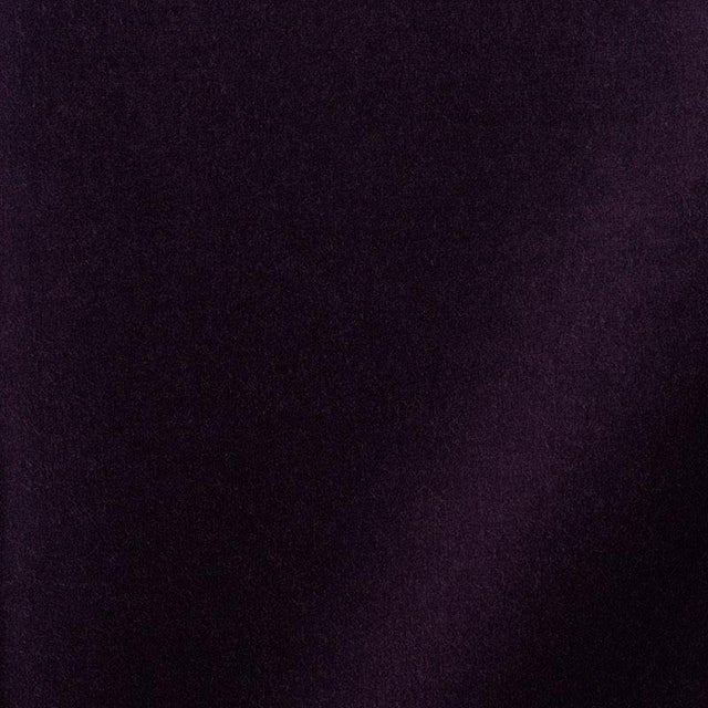 Sample - Schumacher Rocky Performance Velvet Fabric in Aubergine For Sale