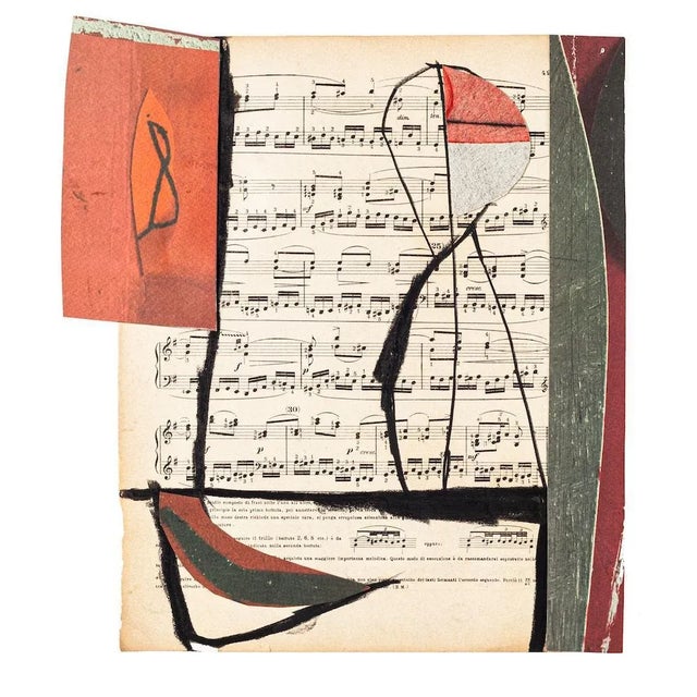 Musical Notes Mixed Media by Tommaso Cascella, 2009 For Sale - Image 3 of 3