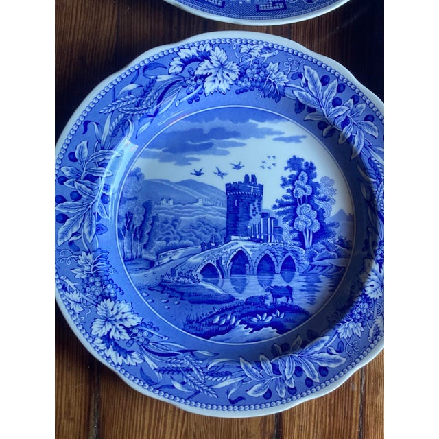 Set of 11 Room Collection Spode Blue Room Dinner Plates For Sale - Image 10 of 13