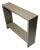 1990s Minimalist Micro-Polished Concrete Skinny Console / Side Table For Sale