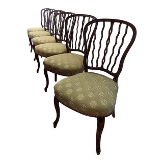 Late 20th Century Traditional Theodore Alexander Solid Wood Chairs - Set of 6 For Sale