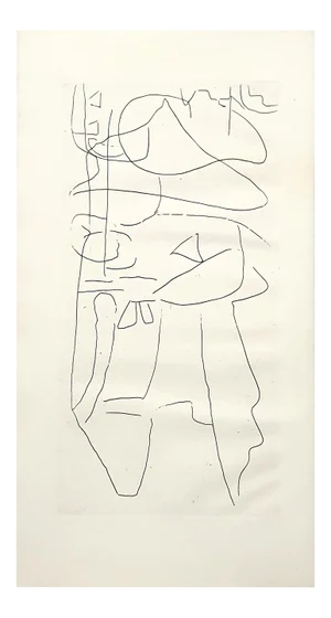 André Lanskoy - Composition - Original Etching 1960
