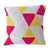 Light Pink Triangles Geométrica Cushion from Com Raiz For Sale