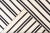 Beautiful 21st century contemporary Kilim rug, handwoven wool in an all-over black and white striped design. This rug...