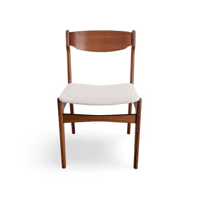 Mid-Century Modern Vintage Chairs in Teak by Erik Buch, 1960s, Set of 9 For Sale - Image 3 of 10