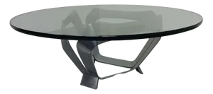Glass Coffee Table by Knut Hesterberg for Ronald Schmitt, 1960s