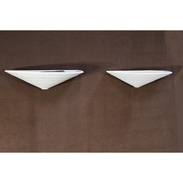 Pair of hd plaster architectural sconces with indirect lighting straight out of the sedap workshops. this company, based...