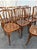 Vintage Bistro Chairs with Decorative Details, 1930s, Set of 10 For Sale - Image 3 of 9