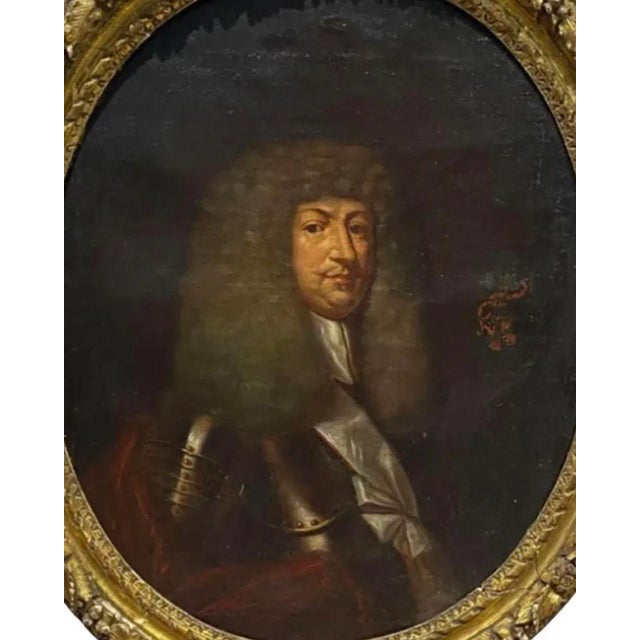 Figurative 18th Century Painting of a Nobleman Neils Rosenkrantz, Framed For Sale - Image 3 of 7