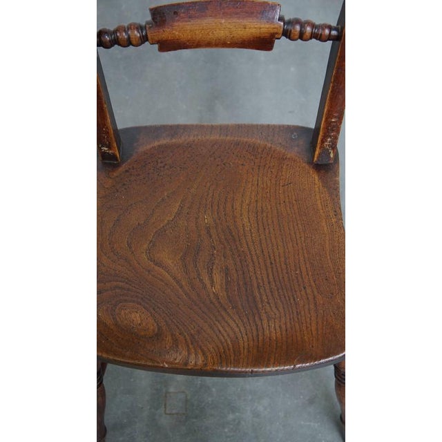 Antique English Chairs with Woodwork, Set of 2 For Sale - Image 6 of 14