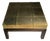 A Campaign Style Brass Coffee / Side Table by Sarreid For Sale