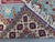 Hand-Knotted Blue and Red Afghan Medallion Wool Area Rug, 6'9" X 5'0 For Sale - Image 10 of 12