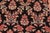 Floral 1990's Pak-Persian Black/Ivory Wool Rug - 6'0'' X 8'11'' For Sale In New York - Image 6 of 9
