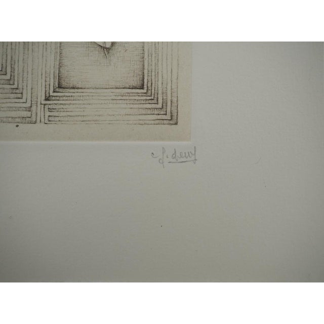 Fred Deux, Double Games, Original Engraving For Sale - Image 5 of 6