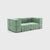 The classic seven. Why not turn a modular sofa into a classic sofa. A really compact, cosy couch with full armrests. And...