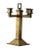 Rare Vintage 1960's Modernist candelabrum with four candle holders in heavy brass. Extremely heavy. This piece is not just...