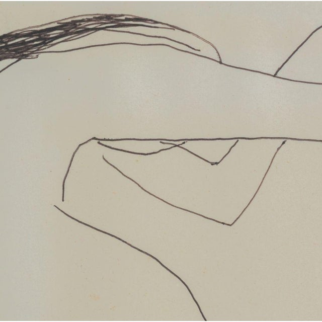 Contemporary Roger Hilton Nude Figure Ballpoint Pen on Paper For Sale - Image 3 of 6