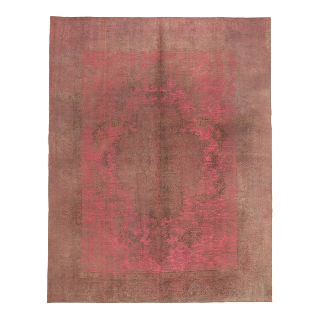 Mid 20th Century Industrial Maximalist Vintage Turkish Rug - 09'09 X 12'05 For Sale