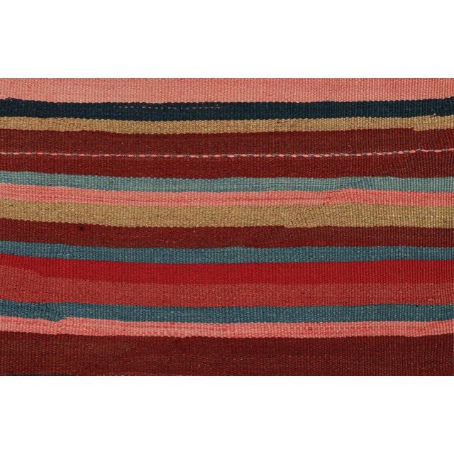 Tribal Vintage Persian Karadagh Tribal Kilim in Polychromatic Stripes by Rug & Kilim-5'x5'10'' For Sale - Image 3 of 4