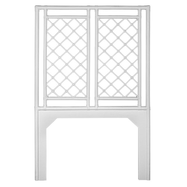 Coastal X & Diamond Platform Bed Twin, White For Sale - Image 3 of 4