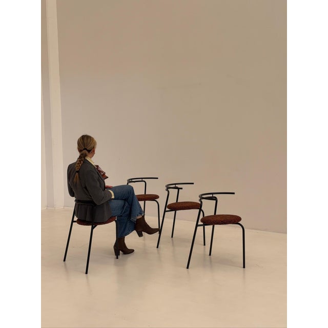 1980s Vintage Chairs by Ross Littell for Atelier Areti, 1980s, Set of 4 For Sale - Image 5 of 5