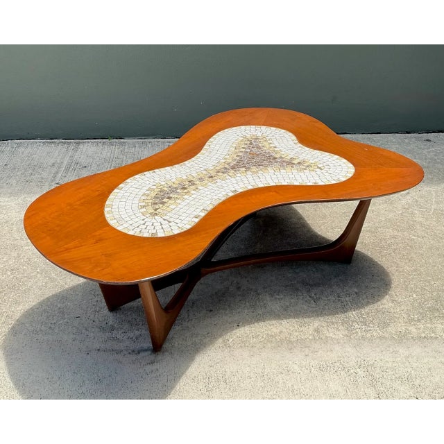 Vintage Biomorphic Mosaic Top Coffee Table For Sale - Image 11 of 12