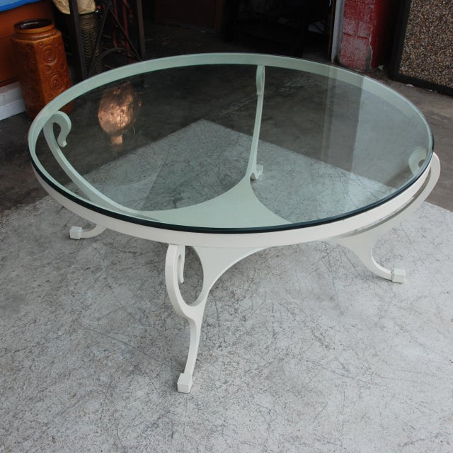French Hollywood Regency Style Coffee Table For Sale - Image 4 of 6