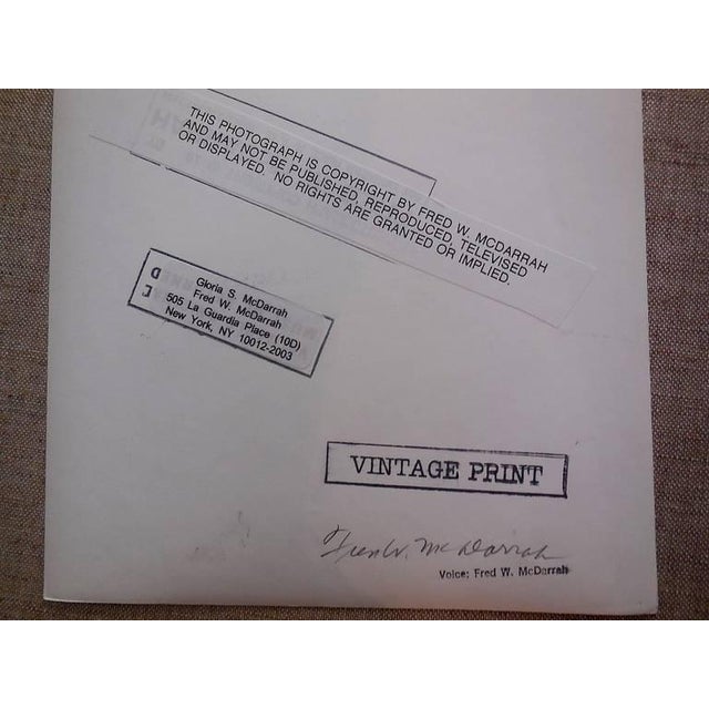 Fred McDarrah, Brooke Shields Vintage Silver Gelatin Photograph, 1981 For Sale - Image 4 of 5