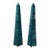 1960s Monumental Pair Faux Malachite Obelisks on Gold Ball Feet For Sale