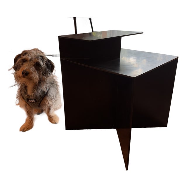 Uhuru Tack Side Table - Hand Blackened Steel For Sale