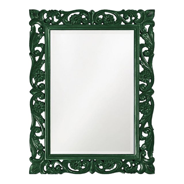 Chateau Mirror - Glossy Hunter Green For Sale