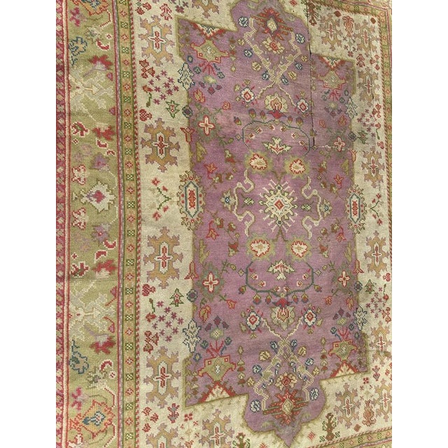 Turkish Ghyordes Oushak Rug, 1890s For Sale - Image 17 of 18