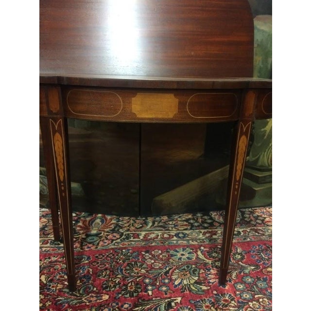 1960s Vintage Games Table, Federal Style Games Table For Sale - Image 5 of 11