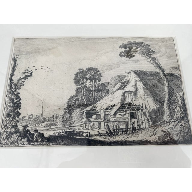 * antique, original etching * Etcher: Jan van de Velde (1593, Rotterdam/Delft – 1641, Enkhuizen) * Motif: genre scene,...
