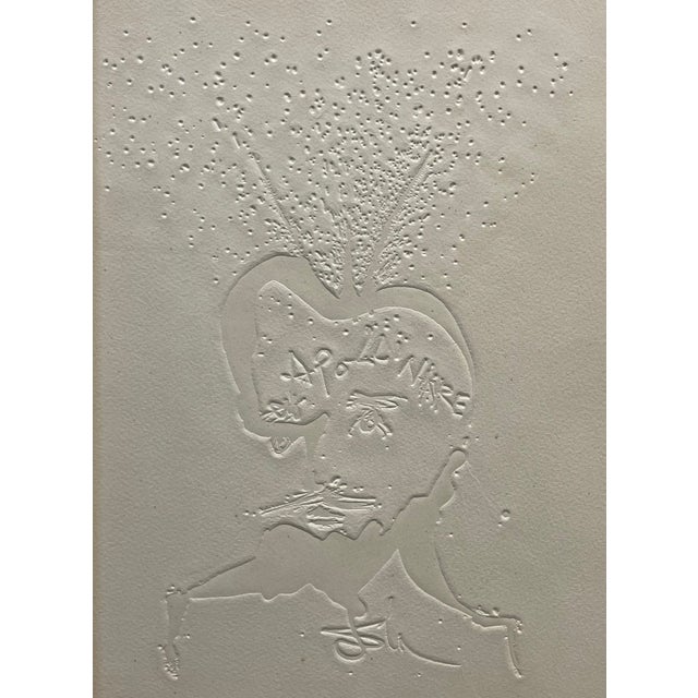 Salvador Dalí An Embossed Print by Salvador Dali: Frontispièce Apollinaire (Spain, 1904-1989) For Sale - Image 4 of 8