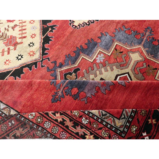 Textile Mid-20th Century Handmade Turkish Anatolian Room Size Carpet For Sale - Image 7 of 8
