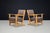 Pair of Sculptural European Beech Lounge Armchairs, Newly Upholstered, 1960s An elegant pair of sculptural European Mid-...