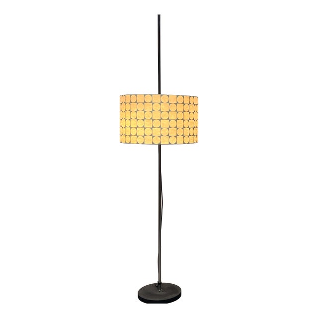 Mid-Century Modern German Pet Cocoon Floor Lamp by Friedel Wauer for Goldkant Leuchten, 1960s For Sale