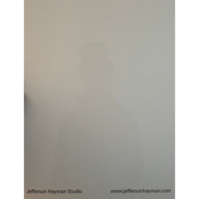 Contemporary 2025 Jefferson Hayman Repro Print of a Man in a Top Hat and Overcoat Facing the Ocean, Framed For Sale - Image 3 of 3