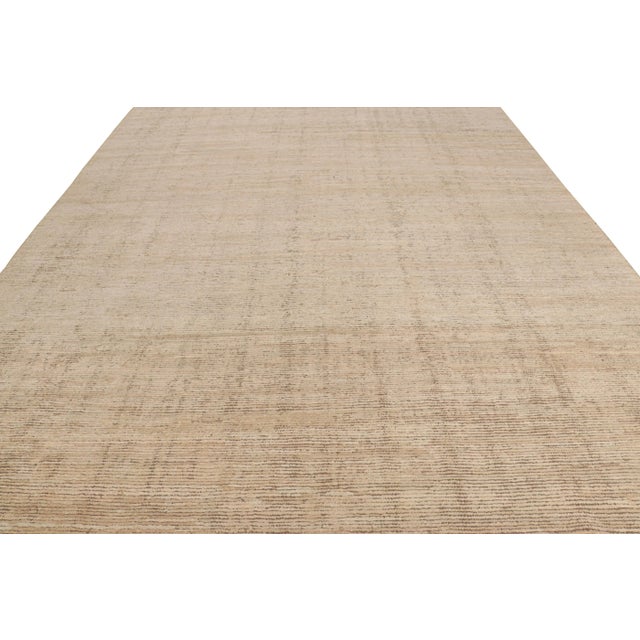 2010s Rug & Kilim’s Contemporary Textural Rug in Pink and Beige-Brown Tones For Sale - Image 5 of 7