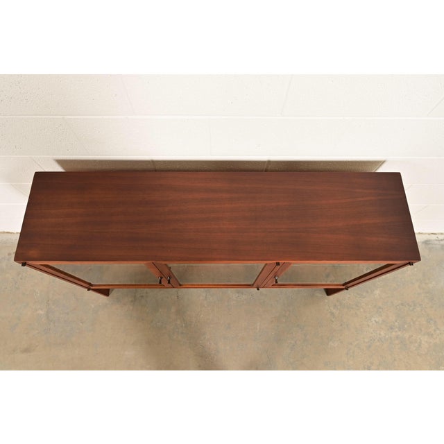 Kipp Stewart for Calvin Furniture Mid-Century Modern Walnut Bookcase Cabinet, 1960s For Sale - Image 10 of 14