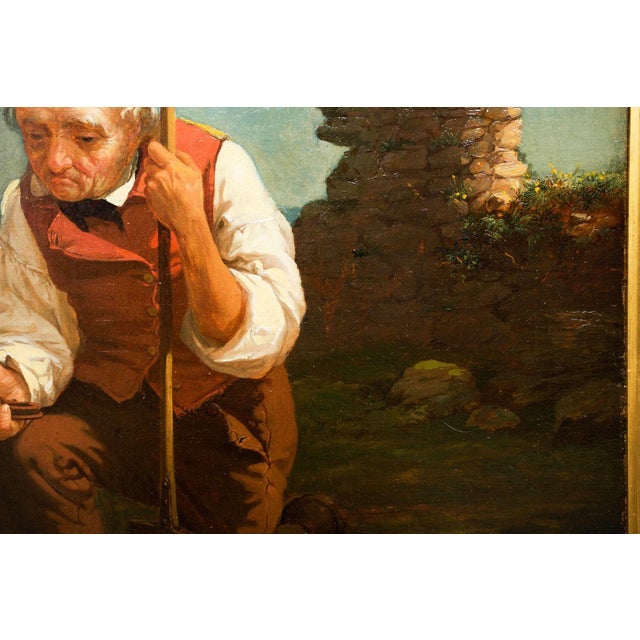 Wood "The Relic Hunter" (1854) by Charles F. Blauvelt (American, 1824-1900) For Sale - Image 7 of 18
