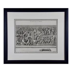 "Attack With a Battering Ram": An 18th Century Engraving by Montfaucon, 1719