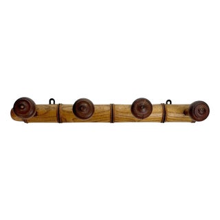 Wooden Coat Rack, France, 1960 For Sale
